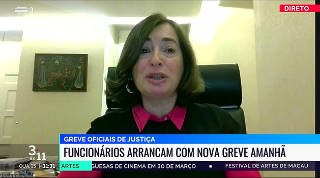 RTP3 – 3 ás 11 – António Marçal e a Sr.ª Bastonária da OA em entrevista sobre a greve