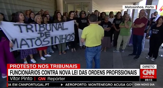 Protesto dos Funcionários Judiciais em Matosinhos – CNNPortugal