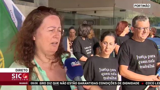 Concentração junto ao Palácio da Justiça de Portimão – SICNoticias