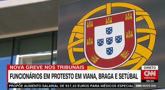 Nova greve nos tribunais – Funcionários em protesto em Viana, Braga e Setúbal – CNN Portugal – 8set2023