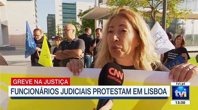Funcionários Judiciais protestam em Lisboa – 03 de outubro de 2023 – TVI Jornal
