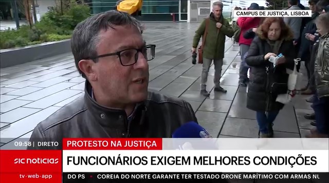 Concentração de Funcionários Judiciais em Lisboa
