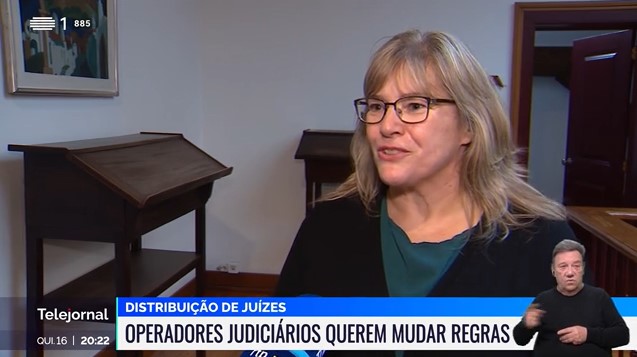 Contestação na distribuição dos processos judiciais – Telejornal – RTP1