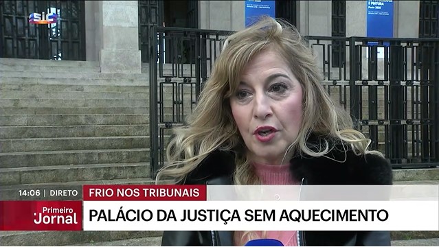 Palácio da Justiça sem aquecimento – Primeiro Jornal – SIC – 28jan2025