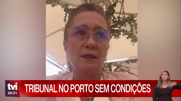 Chove no Tribunal S. João Novo – TVI –  22out2025