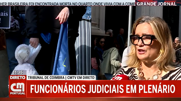 Eles que estão aqui reunidos em frente ao Tribunal de Coimbra desde as nove… – CMTV